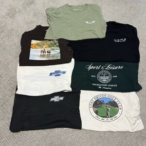 Like New!-Set of 7 Old Navy-Graphic T-Shirts-Mens Size S